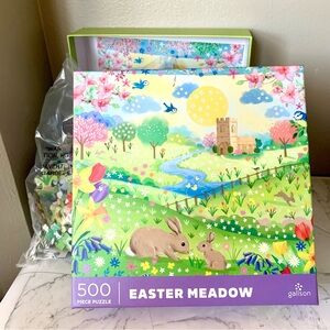 galison easter meadow 500 piece puzzle
